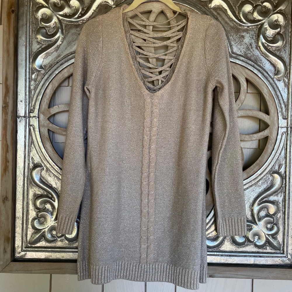 Women Knit lurex sweater- Size M